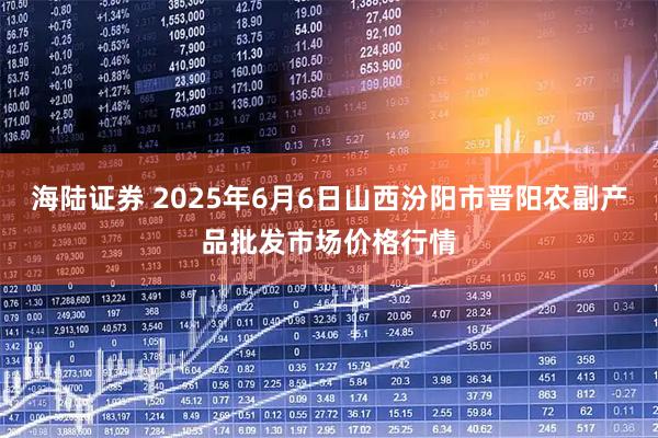 海陆证券 2025年6月6日山西汾阳市晋阳农副产品批发市场价格行情