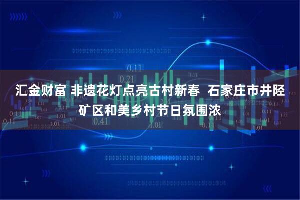 汇金财富 非遗花灯点亮古村新春  石家庄市井陉矿区和美乡村节日氛围浓